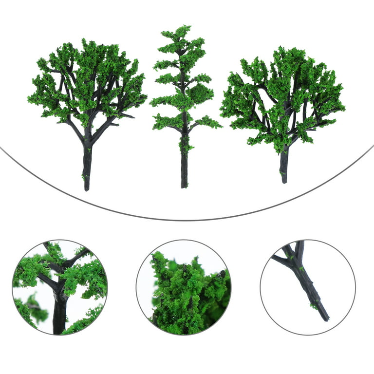 Nuolux Trees DIY Landscape Artificial Miniature Scenerytree Model Building Supplies Diorama Model Pots Decor Micro Tree Wargame, Size: 15x10cm