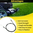 thumbnail image 3 of No.946-05106B/746-05106B Throttle Control Cable for Cub Cadet for MTD for Craftsman Push Mower SC300/SC500/SC500Z/SC500EZ Throttle Cable Replace No.746-05106A/946-05106A, 3 of 7