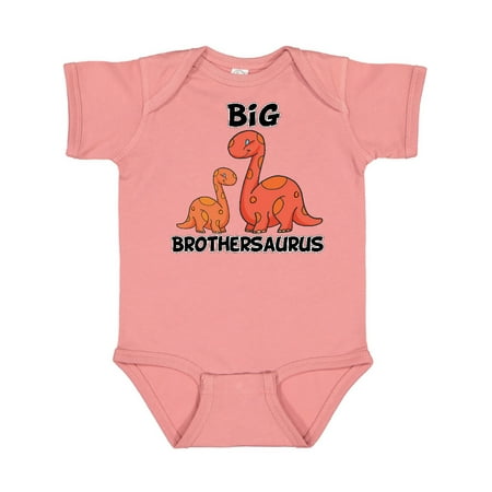 

Inktastic Big Brothersaurus with Cute Sibling Dinosaurs Gift Baby Boy Bodysuit