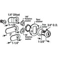 thumbnail image 2 of Drawer and Cabinet Lock, 1-3/8 in., Diecast, Stainless Steel, 1 in. Max. Panel, 2 of 2