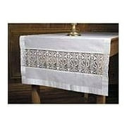 Christian Brands Church Supply VS941 Latin Cross & IHS Lace Altar Frontal
