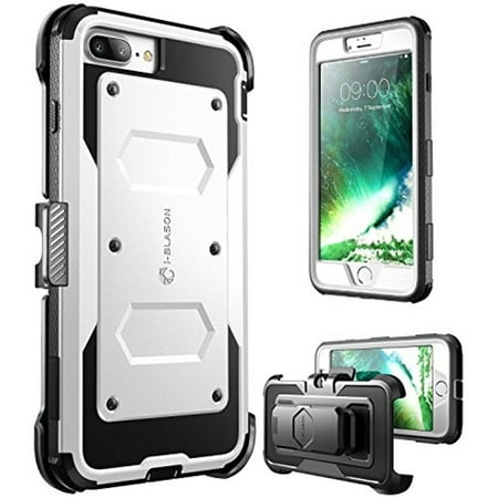 i-Blason ArmorBox Dual Layer - Protective case for cell phone - rugged - polycarbonate, thermoplastic polyurethane (TPU) - white - for Apple iPhone 7 Plus