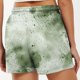 thumbnail image 5 of Pantalones Cortos Largos para las Mujeres, Pantalones Cortos Casuales Impresos de Cintura Alta No Estirable Hechos de Poliéster Transparente Airy para Todo el Uso de Temporada, Pantalones Cortos Casua, 5 of 5