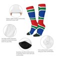 thumbnail image 4 of Women's Knee High Socks South African Flag Thermal Soft Knee Long Socks, 4 of 7