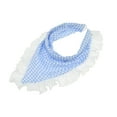 thumbnail image 5 of Unique Bargains 1 Pc Headband Plaid Triangle Hair Accessories for Women Blue, 5 of 5