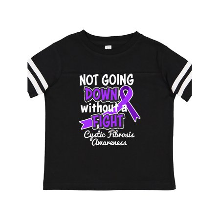 

Inktastic Not Going Down Without a Fight Cystic Fibrosis Awareness Gift Toddler Boy or Toddler Girl T-Shirt