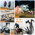 thumbnail image 5 of Father's Day Gifts for Men Dad Husband, 12-in-1 Multitool Hammer with Knife, Bottle Opener, Screwdriver, Portable Survival Gear for Camping, Hiking, Outdoor, Home Repair, Cool Gadgets for Men, 5 of 10
