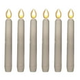 thumbnail image 2 of WHEANG Multi Piece Window Candles With Sensors Dusk To Dawn Striped Candle Holders With Suction Cups Roman Pillar Battery Powered Flameless LED Taper Candles, 2 of 5