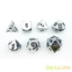 thumbnail image 3 of Juego de dados poliédricos Bescon Super Shiny Silver Metal BESCON DICE BESCON DICE, 3 of 5