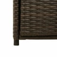thumbnail image 4 of vidaXL Garden Storage Cabinet Brown 105x55x113 cm Poly Rattan, 4 of 5