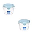 thumbnail image 4 of Wosthever Hebilla de plástico PP transparente, latas selladas, soportes redondos para tanque de almacenamiento de cereales, contenedores de cocina Type6 NO6 Wosthever CBP055772, 4 of 5