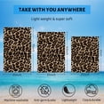 thumbnail image 5 of GZHJMY Beach Towel for Women Girls, Brown Leopard Pattern Bath Towel, Oversized Lightweight Sport Towel, 31x51 Inch, 5 of 7