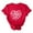 #4 Red, variant on Fashion Tops Womens Valentines Day Short Sleeved T-shirt Love Printed Solid Color Top Short Sleeved Round Neck Tops,Size S-3XL
