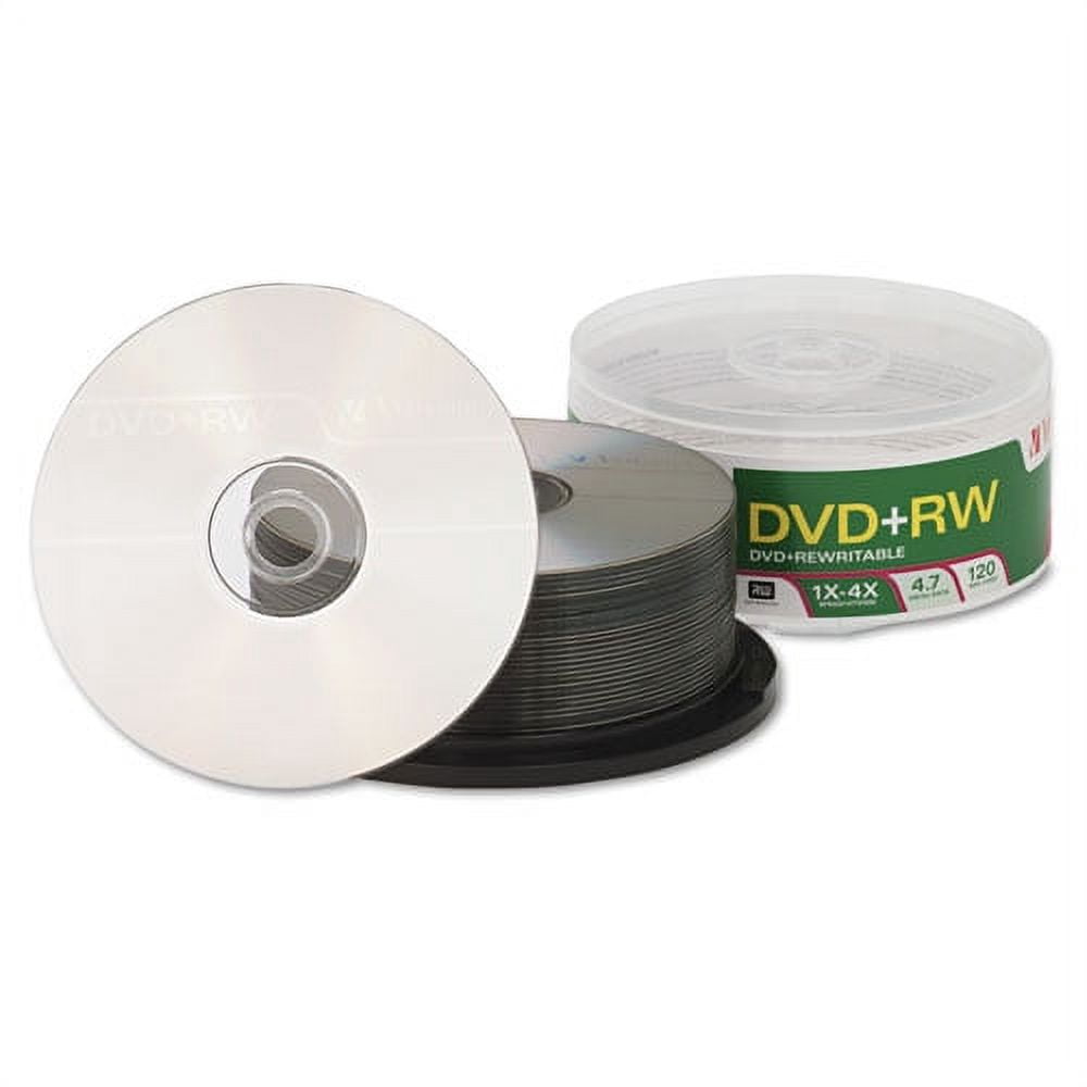 Dvd+rw Rewritable Disc, 4.7 Gb, 4x, Spindle, Silver, 30/pack | Bundle of 2 Packs