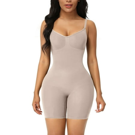 

QWANG Women s Hip Lift Seamless Shapewear Sexy Sling Belly Body One-piece Underwear