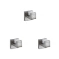 thumbnail image 1 of stanreset 1/2/3/5 Bathroom Hardware Set Stainless Steel Towel Bar Ring Paper Holder Multifunction Robe Hook Modern Style Rack Kit Silver hook 3PCS, 1 of 6