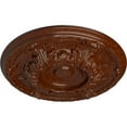 thumbnail image 3 of Ekena Millwork 19"OD x 1 1/2"P Granada Ceiling Medallion (Fits Canopies up to 7 1/8"), Hand-Painted Burnished Mahogany Crackle, 3 of 7