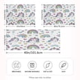 thumbnail image 4 of WOBOGO Pattern with Cute Unicorns and Rainbows Satin Pillowcase Soft Smooth Envelope Design Comfortable Bedding Essentials 20×26in, 4 of 9