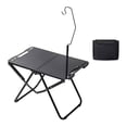 thumbnail image 2 of Mesa de camping plegable, mesa de playa práctica con soporte para luz, de picnic para cocinar con bolsa de transporte para montañismo y jardín., 2 of 8