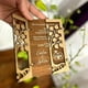 thumbnail image 3 of Tarjeta de madera personalizada para invitaciones de boda, tarjeta de felicitación de cumpleaños, decoración rústica de compromiso, regalo, 5 piezas, 3 of 3