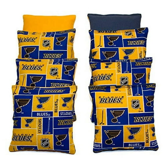 BackYardGamesUSA All Hockey Team's Set of 8 Cornhole Bags (Corn-Filled)