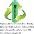 thumbnail image 3 of GEILIENERGY AA 600mAh 1.2V Rechargeable Solar Batteries for Outdoors Garden Solar Lights -12 Pack, 3 of 8