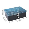 thumbnail image 4 of Lock Tinplate Box Vintage Iron Storage Case Portable Compact Multifunctional Tin Box with Lid for Home Kitchen Office, 4 of 5
