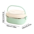 thumbnail image 3 of Fiambrera isotérmica de acero inoxidable | Recipiente hermético multicapa con compartimentos | Lonchera portátil para mantener la frescura de los alimentos, ideal para estudiantes y profesionales, 3 of 6