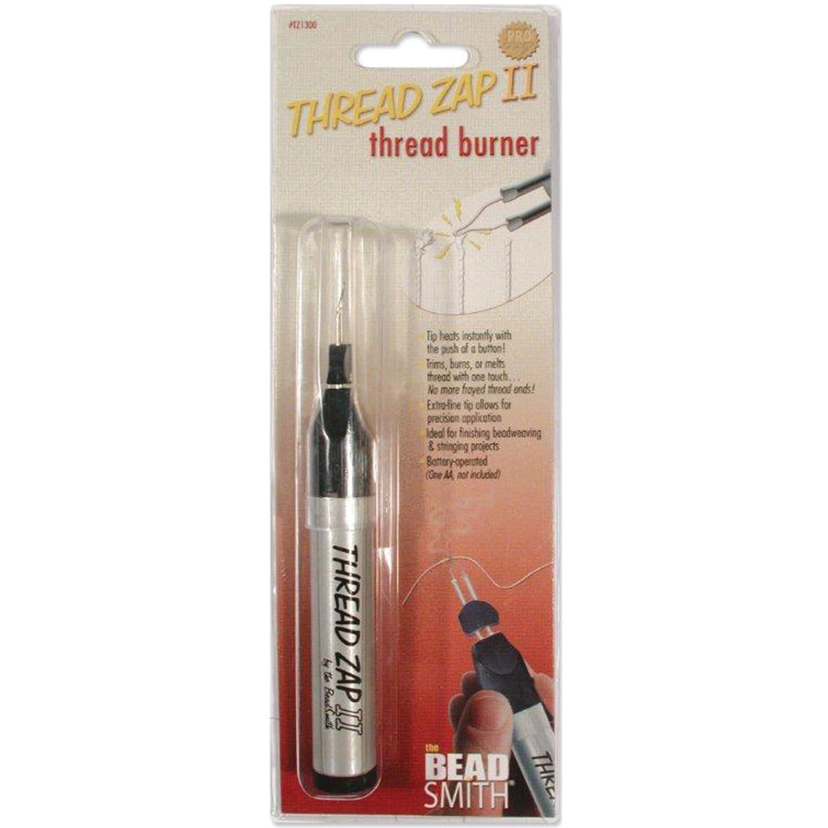 Beadsmith Ultra Thread Zap Burner Battery Operated or 2 Replacement Tips Thread  Burner TZ1400 Jewelry Making Tool 