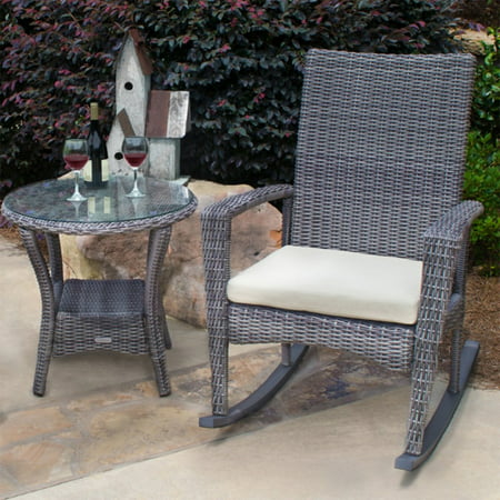 Tortuga Outdoor Bayview Rocking Chair and Side Table