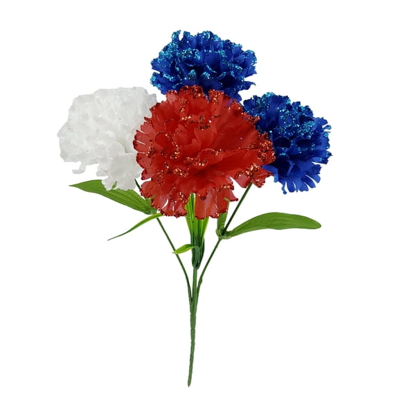 Mainstays 13.5''H Indoor Arificial Carnation Glitter Pick, Multicolor