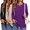 Dark Purple-Light Khaki-Black, variant on MOSHU 3 Pack T Shirts for Women Crew Neck Long Sleeve Womens shirts Casual Loose Fit Fall Tops