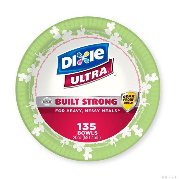 Dixie Ultra Paper Bowls, 20 Oz, 135 Ct