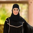 thumbnail image 2 of Women Adjustable Muslim Hijab Neck Cover Scarf Bonnet Inner Hijab Full Cover Bone Lady Islamic Muslim Headwear (Black), 2 of 4