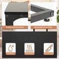 thumbnail image 3 of YRLLENSDAN C Shaped End Table for Couch Slim Side Table C Side Table Small Sofa Table with Adjustable Feet Tiny End Tables for Small Spaces, Black, 3 of 8