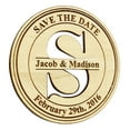 thumbnail image 2 of Personalized Wedding Magnets 20 Rustic Wedding Save The Date Cards Favors With Envelopes, 2 of 2