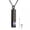 Black-Feb, variant on CZ Birthstone Urn Pendant Necklace Cremation Ashes Memorial 12 Colors-Black-May