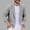 #Silver, variant on DPTALR Men's Fashion Solid Color Long Sleeve Lapel Imitation Linen Casual Pocket Blazer Jacket,Silver,Big and Tall Men XXXXL