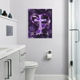 thumbnail image 7 of Christian Cross Wall Art Purple Flower Cross Hummingbird Pictures Wall Decor Religious Inspirational Canvas Painting Print Catholic Decor Artwork for Office Bathroom Bedroom Living Room Church 16"x20", 7 of 7