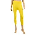 thumbnail image 1 of LAVRA  Women's Capri Calf Length Color Leggings-Yellow, 1 of 1