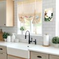 thumbnail image 5 of Yellow Summer Coastal Balloon Curtains for Windows, Bedroom Curtains 54 Inch Length, Modern Ocean Waves Starfish Shell Tie Up Curtains Panels Thermal Insulated Bathroom Curtains Window 42"x54", 5 of 8