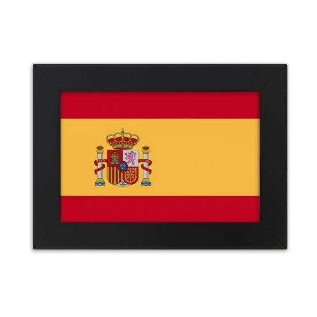 Marco de Fotos de escritorio La bandera nacional de España Unbranded 5x7 pulgadas Negro