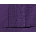 thumbnail image 3 of Men's Guayabera Cuban Beach Wedding Casual Short Sleeve Dress Shirt (Purple, XL), 3 of 4