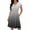 Gray, variant on Antinious Ladies Gradient Short Sleeve V-Neck Waist Defined Versatile Leisure Casual Dress