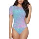 thumbnail image 1 of Balery Fantasy Gradient Body de cuello redondo de manga corta para mujer Tops de manga corta Tops básicos-Small, 1 of 7