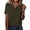 Army Green, variant on Zeagoo Womens Summer Tops Casual Short Sleeve V Neck T-Shirts Business Dressy Work Blouses