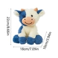 thumbnail image 3 of Cute Cow Stuffed Animal Plush Toy, Soft Adorable Farm Cattle Doll for Kids, Toddlers & Girls, Kawaii Birthday Gift & Nursery Decor (1 Plush Toy), 3 of 6