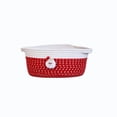 thumbnail image 2 of Christmas Basket, Cotton Christmas Basket for Gifts, Rope Woven Storage Basket with Handle and Santa Claus Doll, Christmas Holiday Cotton Basket for Gifts Candy Toy Tabletop Home Decor, 2 of 8