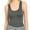 CHARCOAL, variant on Women's Sleeveless Basic Solid Raceback Tank Top Plus Size, Black, 1 Pack