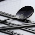 thumbnail image 4 of 4 Sets Korean Chopsticks Korean Spoons Black Stainless Steel Chopsticks Spoon Service For 4 People, 4 of 5